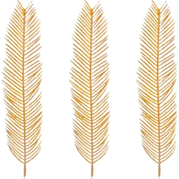 LAALU List měděný s glitery, 55 × 11 cm, sada 3 ks