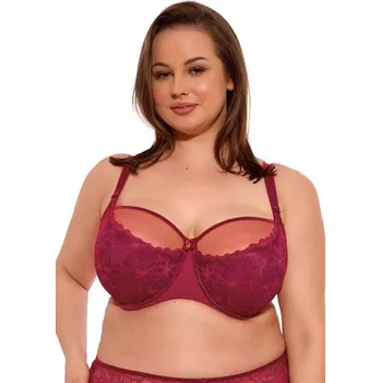 Podprsenka Gaia podprsenka polovyztužená červená velikost 75D