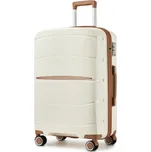 KONO 2591 Kufr spinner 66,5 cm, krémový