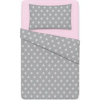 Povlečení BabyTýpka 3-dílná sada povlečení - Stars Pink