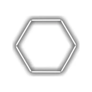 LED osvětlení Escape6 Kompletní LED hexagonové svítidlo bílé 6500 K, rozměr 1 element 97 × 84 cm