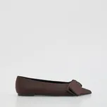 Reserved - Baleríny s ozdobnou mašlí - tmavě hnědá - 430ID-89X - 430ID-89X-37