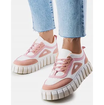 Dámské tenisky Růžové tenisky na platformě Robyn 20304 velikost 39