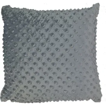 Povlečení 4sleep Povlak na polštář 40 × 40 na zip Minky tmavě šedý