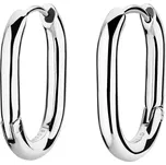 Rosefield Small Oval Hoops Silver 14,3 × 10,3 mm, JEOSS-J570