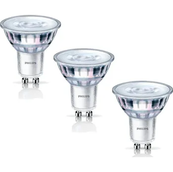 Žárovka Philips LED Classic spot 4.6-50W, GU10, 2700K, set 3ks