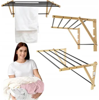 Sušák na prádlo Sušák na prádlo nástěnný Rodeno 85-85 cm