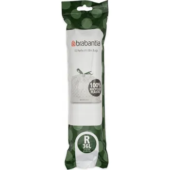 Pytle na odpadky Sáčky na odpad Brabantia 36 l bílé se stahovací páskou 10 ks