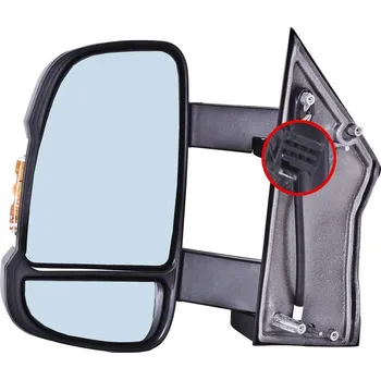 Auto-moto ACI zrcátko pro CITROEN Jumper 06- s blikačem (pro bílou žárovku) střední rameno (140 mm) L