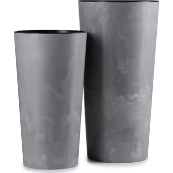 Květináč Sada 2 květináčů URBANIKA šedý beton