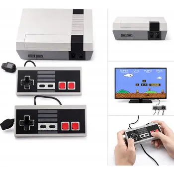 Herní konzole Retro herní konzole retro Pegasus NES s 620 hrami pro TV + 2 ovladače, AV připojení