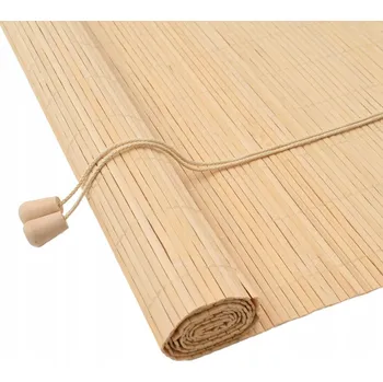 Roleta Žaluzie a rolety s látkovými závěsy z přírodního bambusu