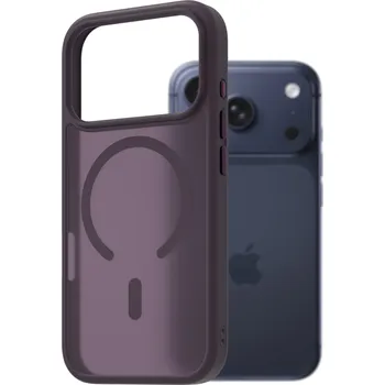 Pouzdro na mobilní telefon AlzaGuard Matte Case Compatible with Magsafe pro iPhone 17 Pro tmavě fialový