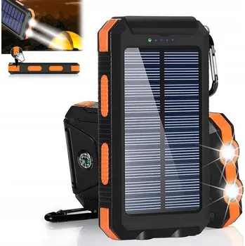 Powerbanka 26800 mAh Solární Powerbanka Voděodolná 55W Rychlé Nabíjení LED