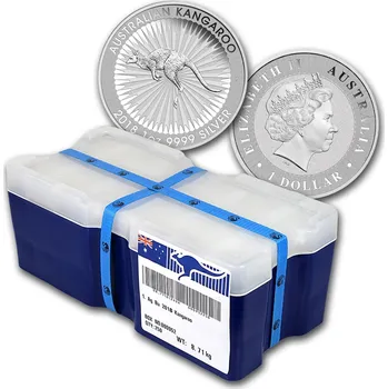 Stříbrná investiční mince Klokan 1 oz 2018 Austrálie Master Box 250 ks The Perth Mint