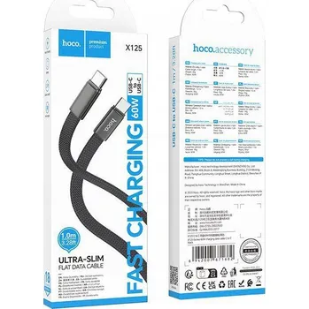 Datový kabel Kabel Hoco USB typ C - USB typ C 1 m černý