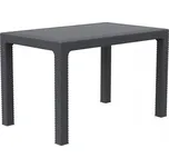 MEGA PLAST Stůl zahradní RATAN LUX, antracit 120cm