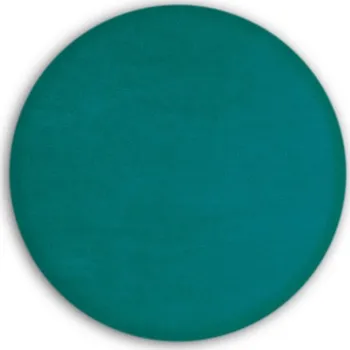 Čalouněný nástěnný panel kolo - průměr 20 cm, výška 5 cm - zelenomodrá