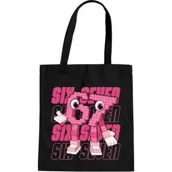 Žertovný předmět Six seven 67 - Italian Brainrot - růžová verze - taška s potiskem- Tričkový.cz