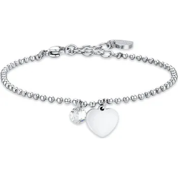 Náramek LUCA BARRA Tenisový náramek s fialovými krystaly