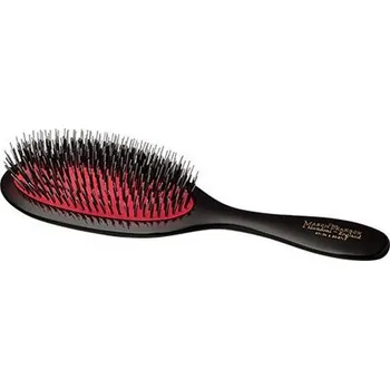 kartáč na vlasy Mason Pearson Handy Bristle & Nylon Hairbrush BN3 kartáč s kančími a nylonovými štětinami pro silné tipy vlasů Černá