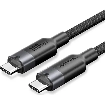 Datový kabel Vention USB 3.2 Gen 2 Type-c Cable 0,5m Black
