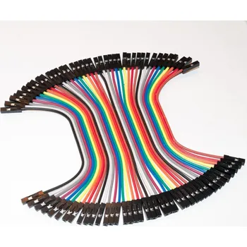 Elektronická stavebnice LaskaKit_cz Dupont propojovací kabel 40žil F-F samice-samice (10cm)