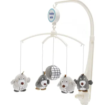 Kolotoč nad postýlku Kolotoč nad postýlku Baby Mix Krtečci šedý