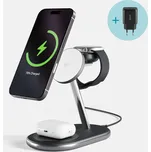 Epico UltraBase Qi2 3in1 Mag+ bezdrátový nabíjecí stojánek EX60 - černá