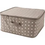 Compactor textilní úložný box na oblečení a přikrývky se zipem Rivoli 46 × 46 × 20,5 cm, hnědý