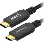 AlzaPower AluCore USB-C to USB-C 2.0 100W, 2m černý