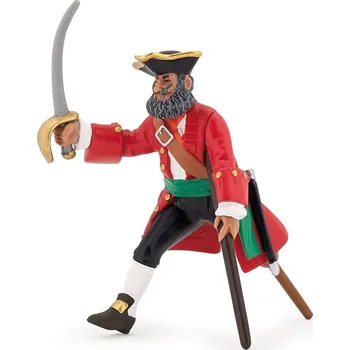 Dětské zboží Papo Kapitán s dřevěnou nohou červený