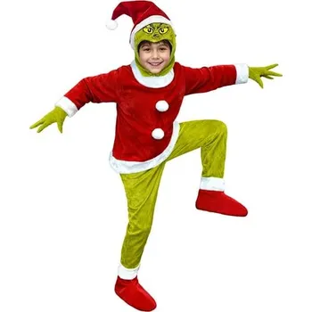 Karnevalový kostým Funiglobal - Kostým Grinch pro děti - 7-9 years