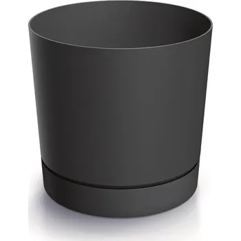 PROSPERPLAST Květináč TUBO P, 12.8 x 12.8 cm, antracit