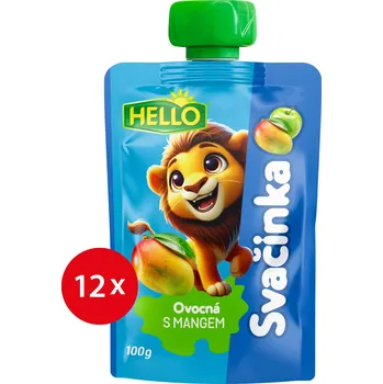 HELLO ovocná kapsička s mangem 12× 100 g