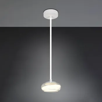 Trio Lighting Závěsné světlo Tarsia, matná bílá, Ø 21 cm, sklo - Stínidlo na lampu – Ø 13 cm, výška 3 cm: výška stínidla 8,2 cm LED 13 W celkem - Doprava zdarma