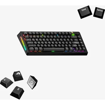 Klávesnice Glorious Gaming GPBT Keycaps Black - US Layout