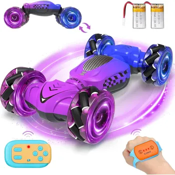 RC model auta Fosgoit RC stunt auto 4WD 360° otočné, se světly