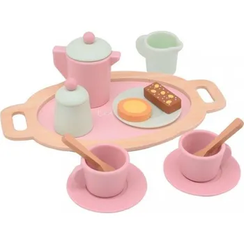 Talíř Jouéco Dřevěný čajový set 36m+