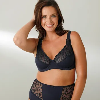 Podprsenka Blancheporte Zmenšující podprsenka Batlow zn. Confidence Lingerie®, s kosticemi nám.modrá 85C