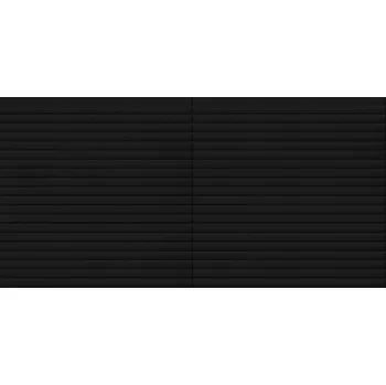 Obklad HCS deco 3D samolepicí stěnové panely, černé mini pruhy, samet / velvet