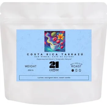 Káva 21 Coffee Costa Rica Tarrazu San Roman, Cafe De Altura Experimental Blend / Anaerobic Natural, 250 g