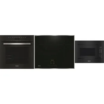 Set domácích spotřebičů MIELE DGC 7151 Black Line + MIELE KM 7363 FR + MIELE M 2240 SC OBSW