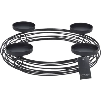 Svícen Koopmann International Kovový kulatý svícen na 4 čajové svíčky 355 × 320 × 70 mm