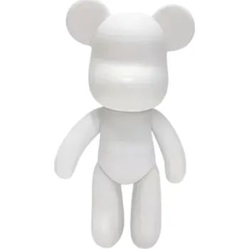 Velký dekorativní medvěd k nabarvení 34 x 9 cm DIY figurka z pryskyřice pro lití barvou Kreativní pouring art moderní bytová dekorace