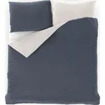 Kvalitex Francouzské saténové povlečení,240 × 200, 70 × 90 cm šedé / bílé
