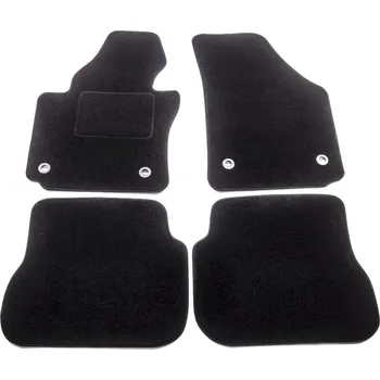 autokoberec ACI textilní koberce pro VW CADDY 04-10 černé (pro oválné příchytky) sada 4 ks