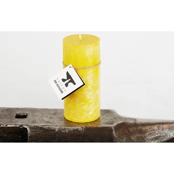 Solná lampa Žlutá Válec malý - Bez svícnu