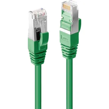 Datový kabel LINDY 47684 RJ45 síťové kabely, propojovací kabely CAT 6A S/FTP 15.00 m zelená 1 ks