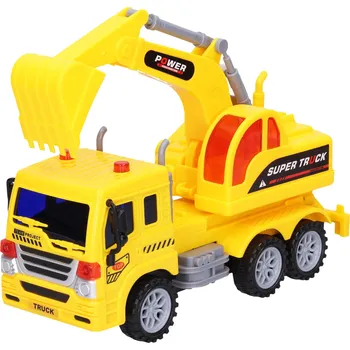 autíčko Wiky Stavební auto 23 cm + značky 2 ks